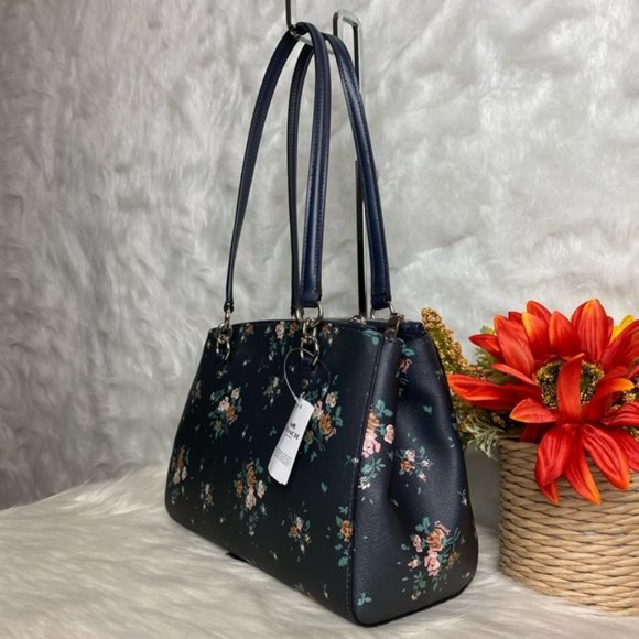 COACH ETTA CARRYALL WITH ROSE BOUQUET PRINT - Picture 4 of 8